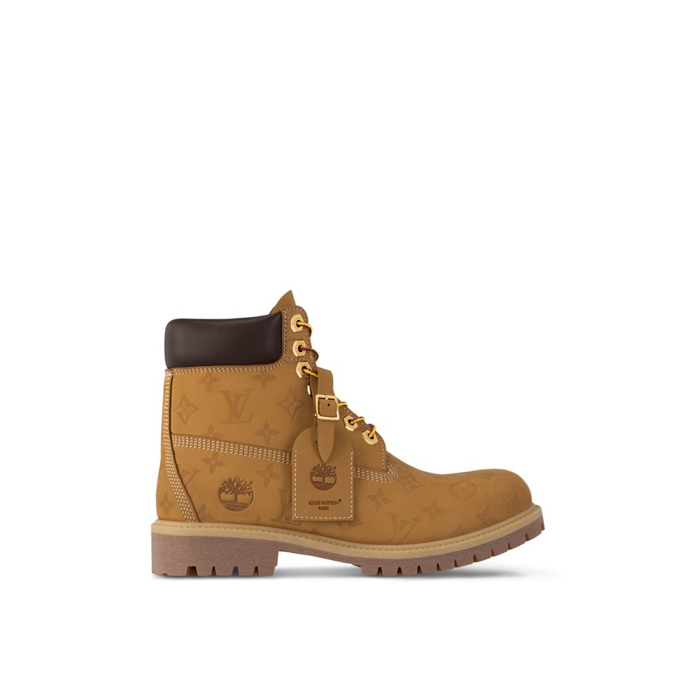 Lv x timberland 6 inch ankle boot beige 1