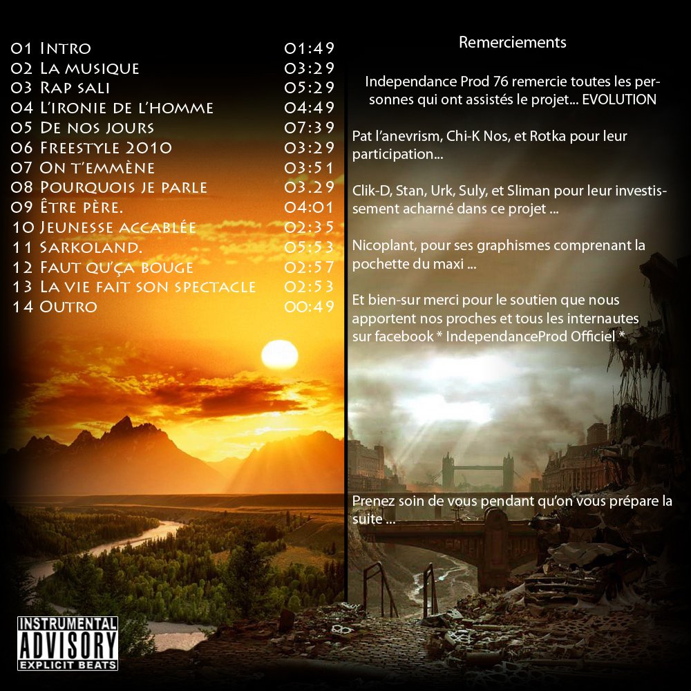 Evolution by Independance Prods | ReverbNation