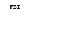 The FBI