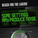 Some Settings May Produce Noise