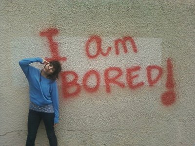 Heather is apparently bored...