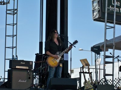 Joe Palma on lead guitar and backing vocals. Big Red RibFest