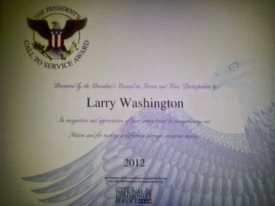 Award from the Presidents Council 2012