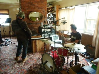 Recording the second record at the Forbes' in Colac!