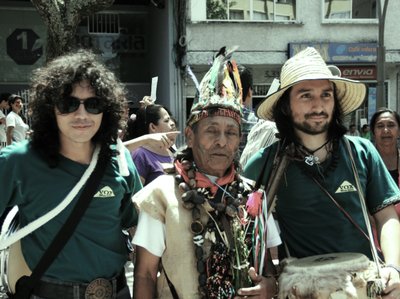 Chaman "comunidad indÃ­gena de los Tunjitos (ortega)" en la 3ra Gran Marcha Carnaval 2012.