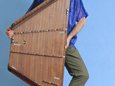 Jamie Janover with his custom extended range hammered dulcimer... his main axe.