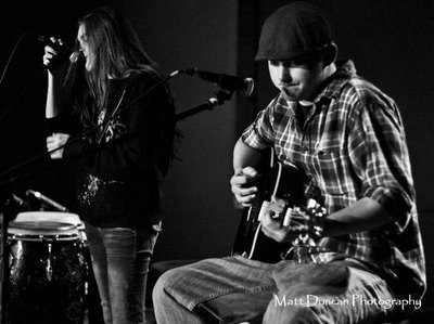 The lovely Amanda Hardy and Michael, singing "Nutshell" at Louie Gs.