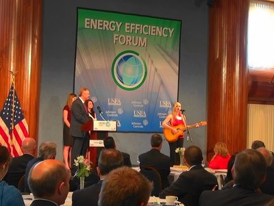 Performing at the National Press Club in Washington DC