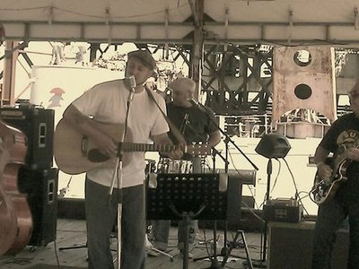 Playing on the deck of the USS Salem Quincy MA at the Full Speed Ahead 2012 car show..