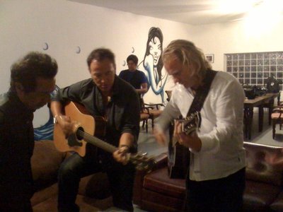Me, Al and the Boss backstage