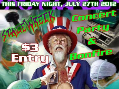 Flier for a tremendous backyard show we did on July 27th in Norwalk Ca.