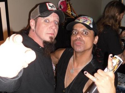 David with Chad of Hellyeah from the Volbeat USA tour 2012
