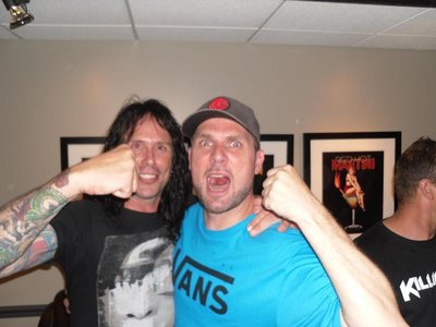 Chris with Anders of Volbeat from the Volbeat USA tour 2012