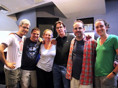 GFA w./Riverworks Recording engineer Matt Noble.