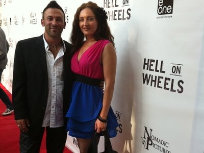 Walking my first Red carpet at the premiere of Hell on Wheels.