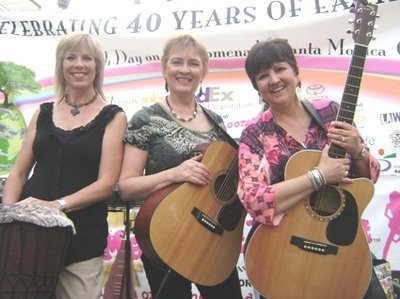 The Trio performed at Earth Day in Santa Monica