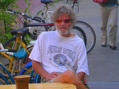 Mike outside Algebra Tea House, Murray Hill, Little Italy, Cleveland, Ohio