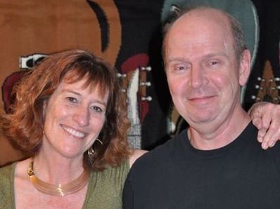 Lucy and John Jennings - while recording "No Other Road"