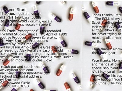 Liner notes of Pale Green Stars "Lets Trade Prescriptions" CD