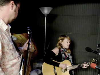 Heather Waters  and Simon Harriyott at Uckfield FM, East Sussex, UK.  September 2012