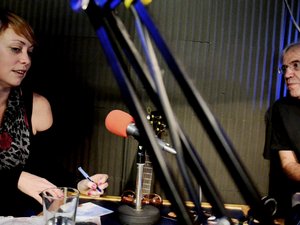 Heather Waters  and Simon Harriyott at Uckfield FM, East Sussex, UK.  September 2012