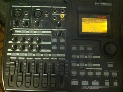 Fostex MR-8mkII Digital Multitracker- Used with a condenser mic for all recording and mixing