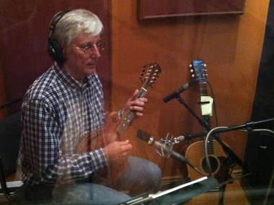 Brent Hawley tracking on mandolin