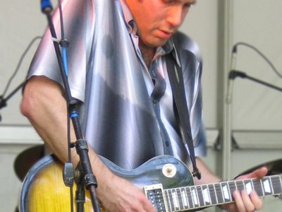 The sweaty Epi Slash Les Paul at the Wine in the Woods