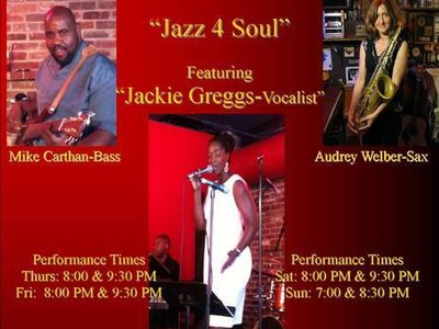 "Jazz 4 Soul featuring Jackie Greggs-Vocalist" at Relish in Philadelphia, PA
