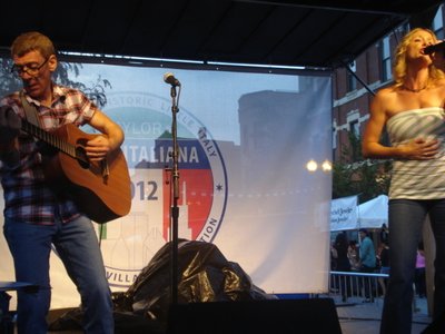 John and I playing Festa Italiana in Chicago