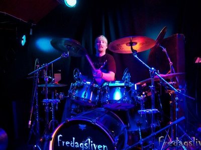 Audun on drums & percussion, live 2012