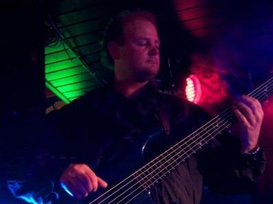 Lasse on bass, live 2012