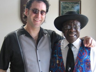 Jr & Bob Stroger hanging backstage at the Western MD Blues Fest