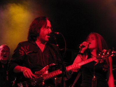 Phoenix Marquis with Kip Winger and Chris Slade.