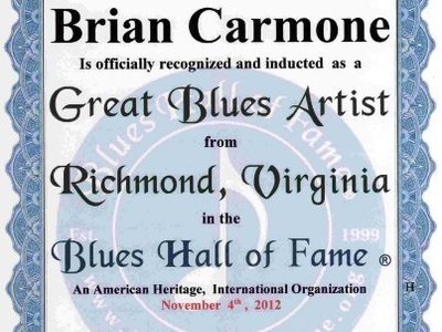 Induction to The Blues Hall Of Fame