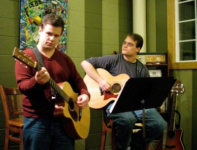 Sometimes we look very pensive, but really we're just trying to remember the lyrics.