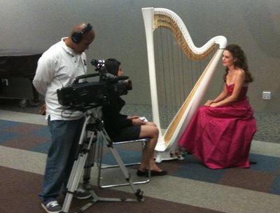 Filming TV Appearance