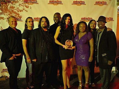 Nominee and Award winning Rock Artist Kristen Faulconer with Bandmates at The Malibu Music Awards 