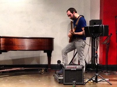 Bryan playing electric guitar @ Studio Z - 11/20/12
