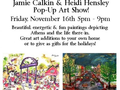 Jamie Calking and Heidi Hensley art show