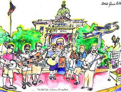 Jamie Calkin art; ROSSB at the Athens Farmers Market