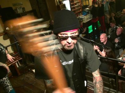 Sturgis in Prague at the infamous U Vystrelenyho Oka club. 11/19/2012