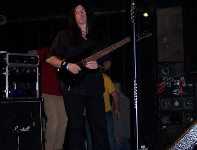 Guitarist Darin Moore at soundcheck