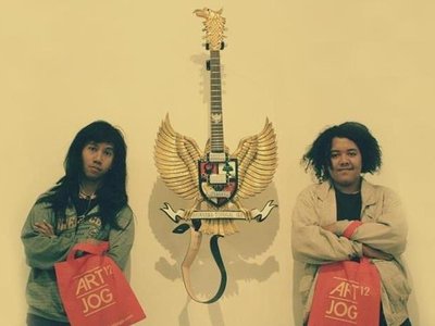 dengan karya instalasi mas Karyadi, Masihkah Garudaku ber'Nada' Pancasila dan Bhinneka Tunggal Ika..