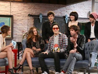 with Cobra Starship @ Alexa Chung