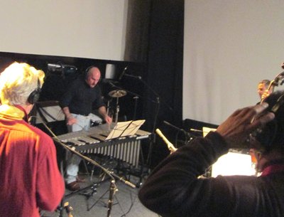 from THE RED MICROPHONE's recording session for our debut CD, 'The Red Microphone Speaks', 12/16/12
