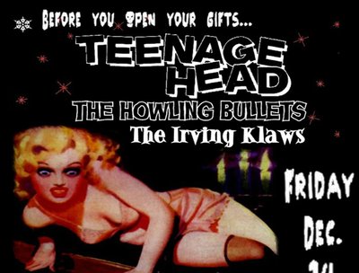 With the legendary Teenage Head, the legendary Irving Klaws, at the legendary El Mocambo!