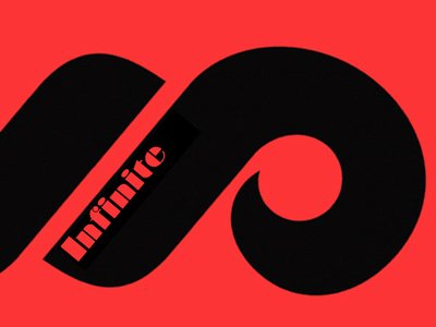 Infinite P Logo (Black & Red)