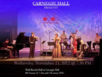 DODO Orchestra at Carnegie Hall Fall 2012