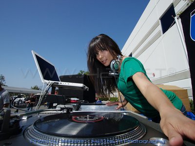 DJ Teemaree at Formula D-Day